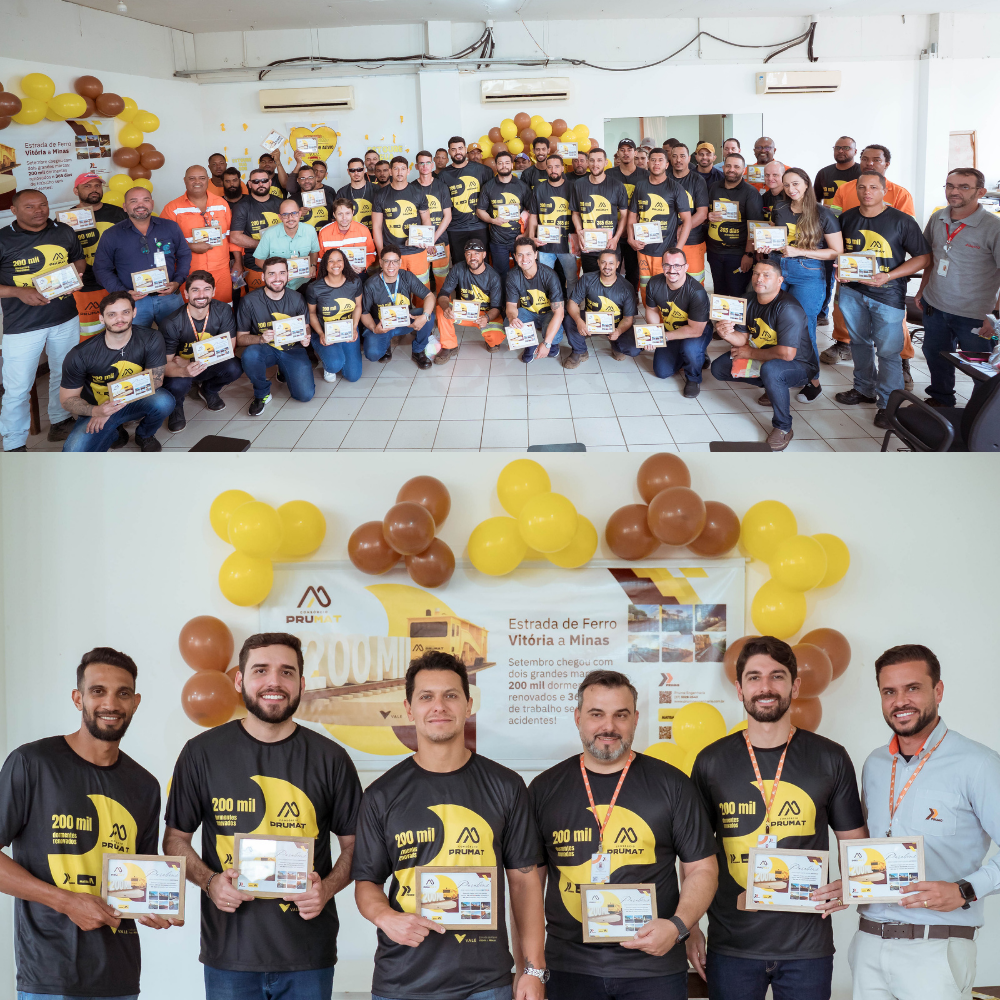 estrada-de-ferro-vitoria-a-minas-200-mil-dormentes-consorcio-prumat-2 Consórcio PRUMAT avança em obras na Estrada de Ferro Vitória a Minas com 200 mil dormentes renovados e um ano sem acidentes