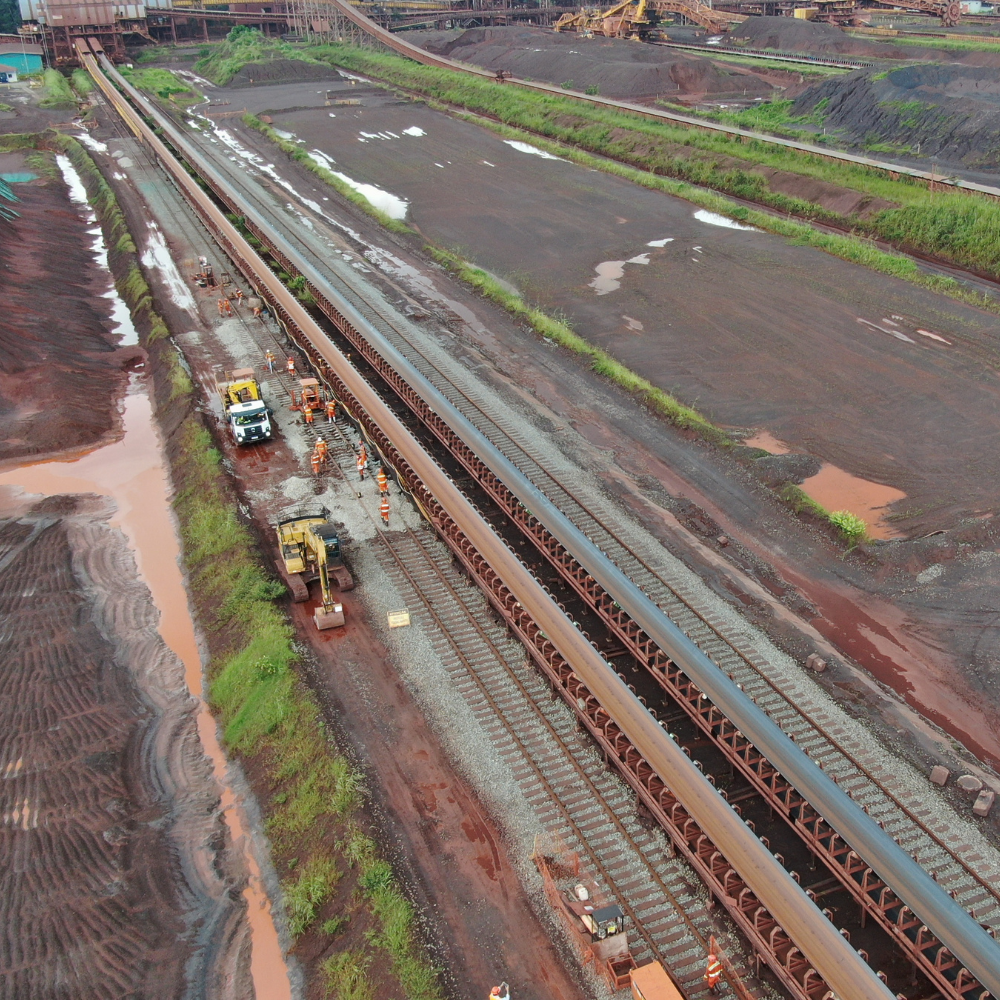 manutencao-ferroviaria-prumo-recorde-4 Manutenção ferroviária em obra da Prumo bate recorde com alta produtividade e controle operacional